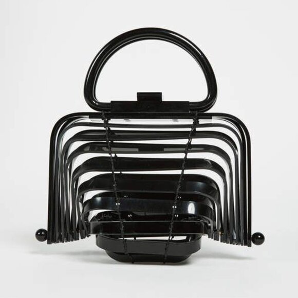 Cult Gaia Acrylic Lilleth Clutch - Black - Picture 1 of 1